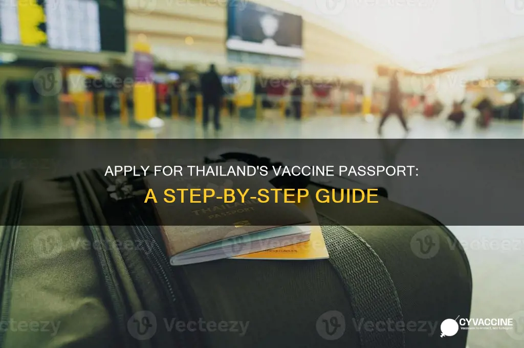 how to apply for vaccine passport in thailand