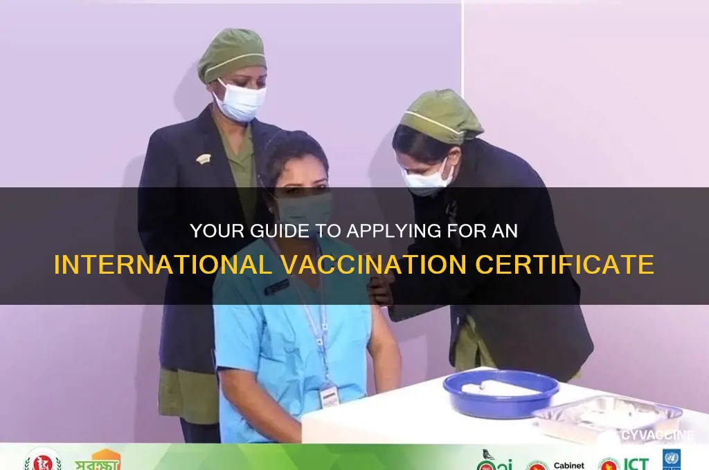 how to apply international vaccination certificate