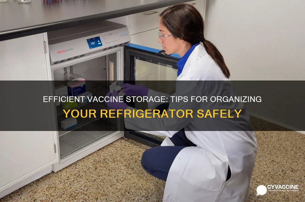 how to arrange vaccine in refrigerator