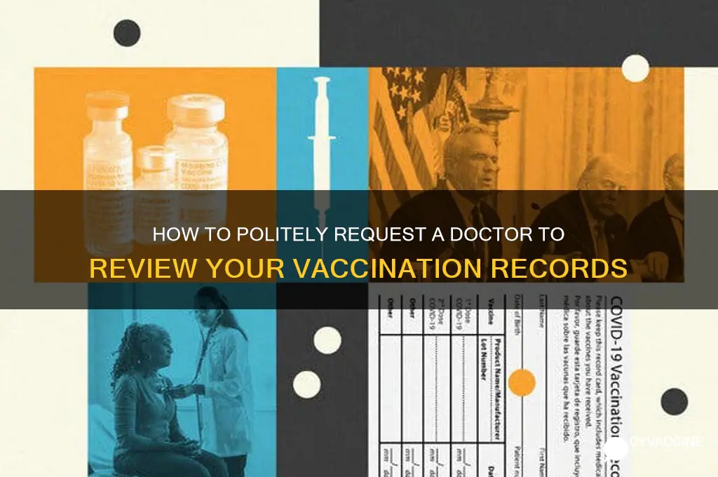 how to ask a doctor to check my vaccines