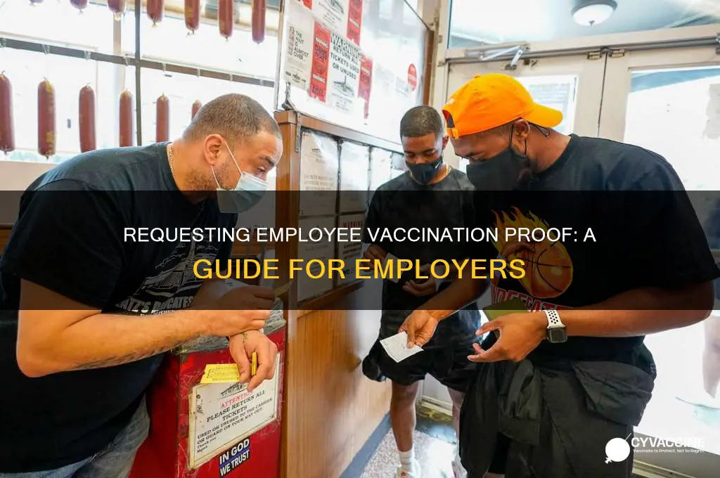 how to ask employees for proof of vaccination