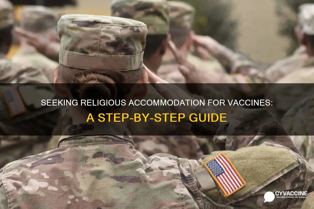 how to ask for religious accommodation for vaccine
