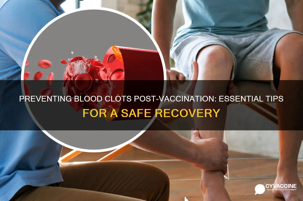 how to avoid a blood clot after vaccine
