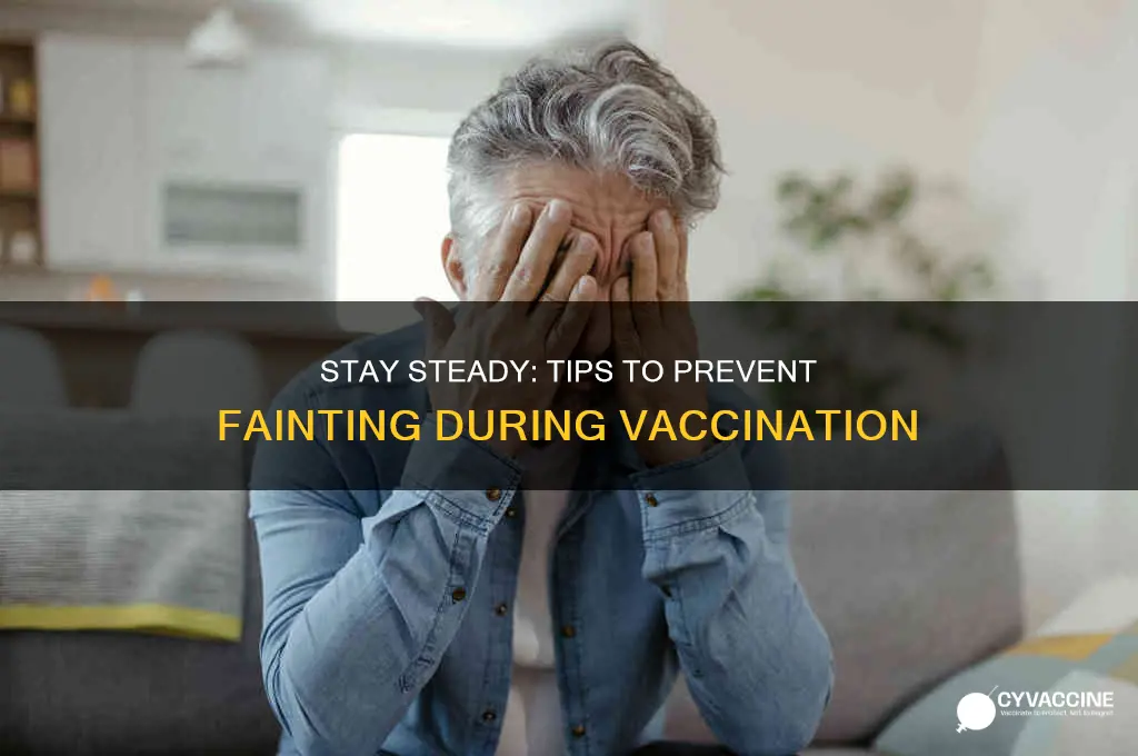 how to avoid fainting during vaccination
