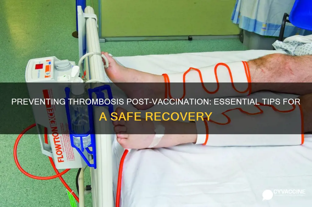 how to avoid thrombosis after vaccination