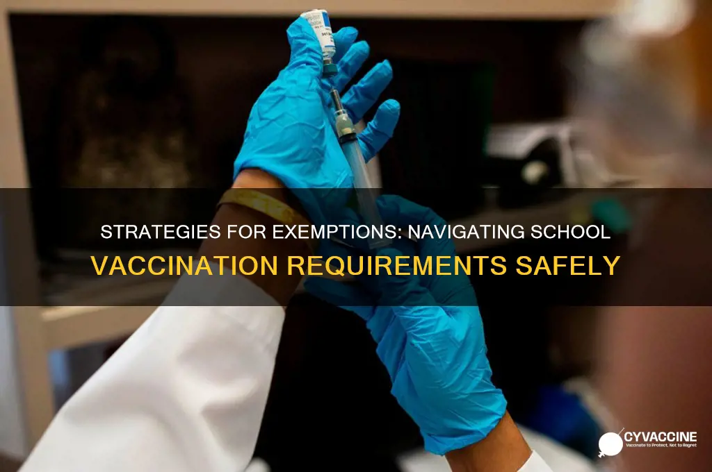 how to avoid vaccinations for school