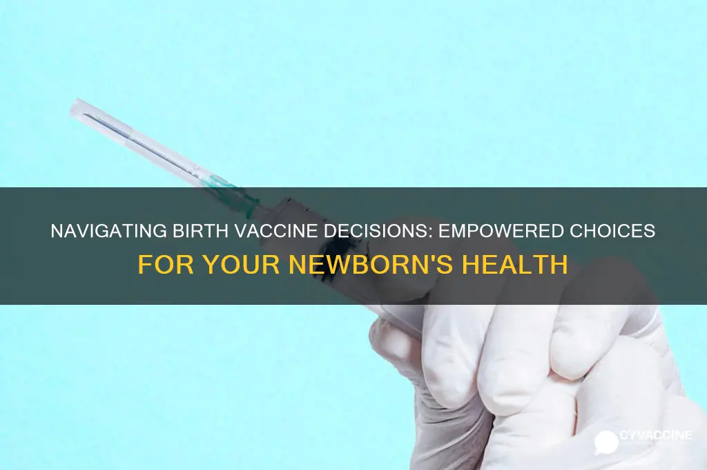 how to avoid vaccines at birth