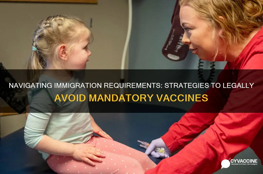 how to avoid vaccines for immigration
