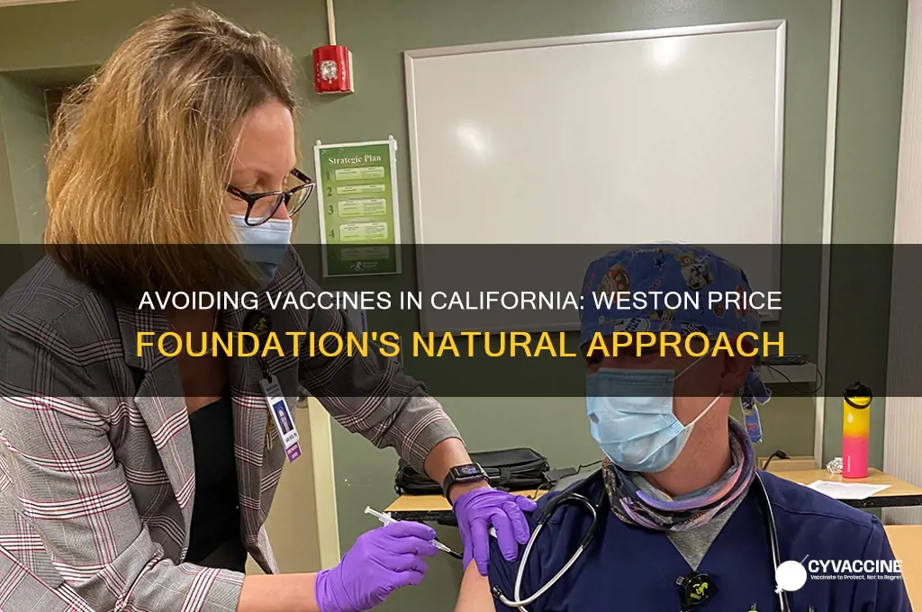 how to avoid vaccines in california weston price