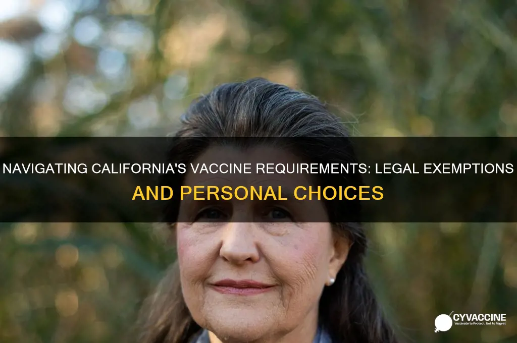 how to avoid vaccines in california