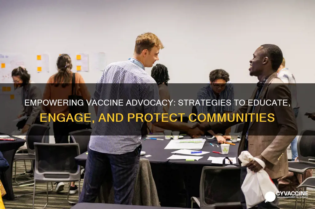 how to be advocates for vaccines