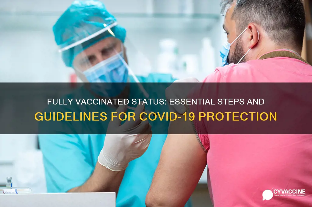 how to be considered fully vaccinated