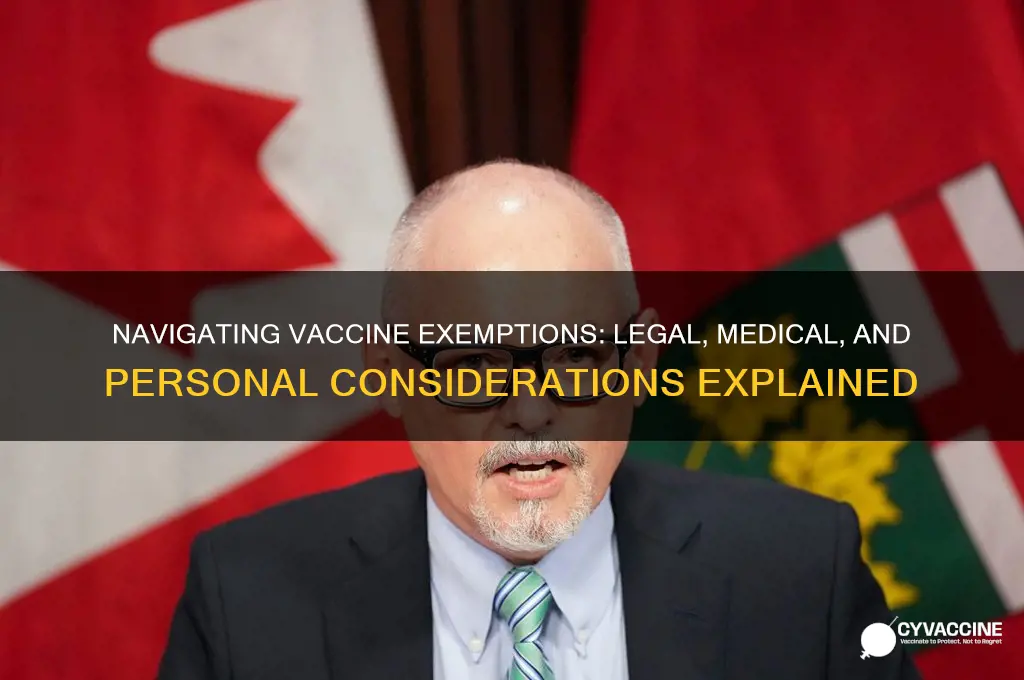how to be excempt from vaccine