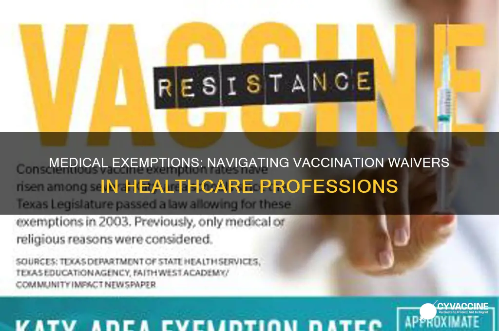 how to be exempt from vaccinations in medical field