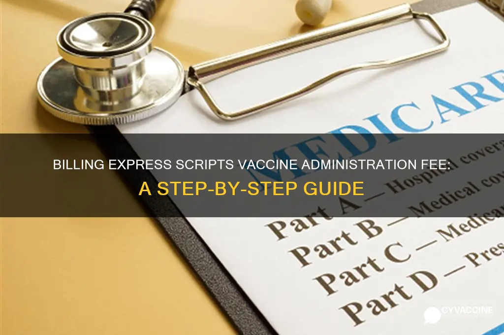 how to bill express scripts vaccine administration fee