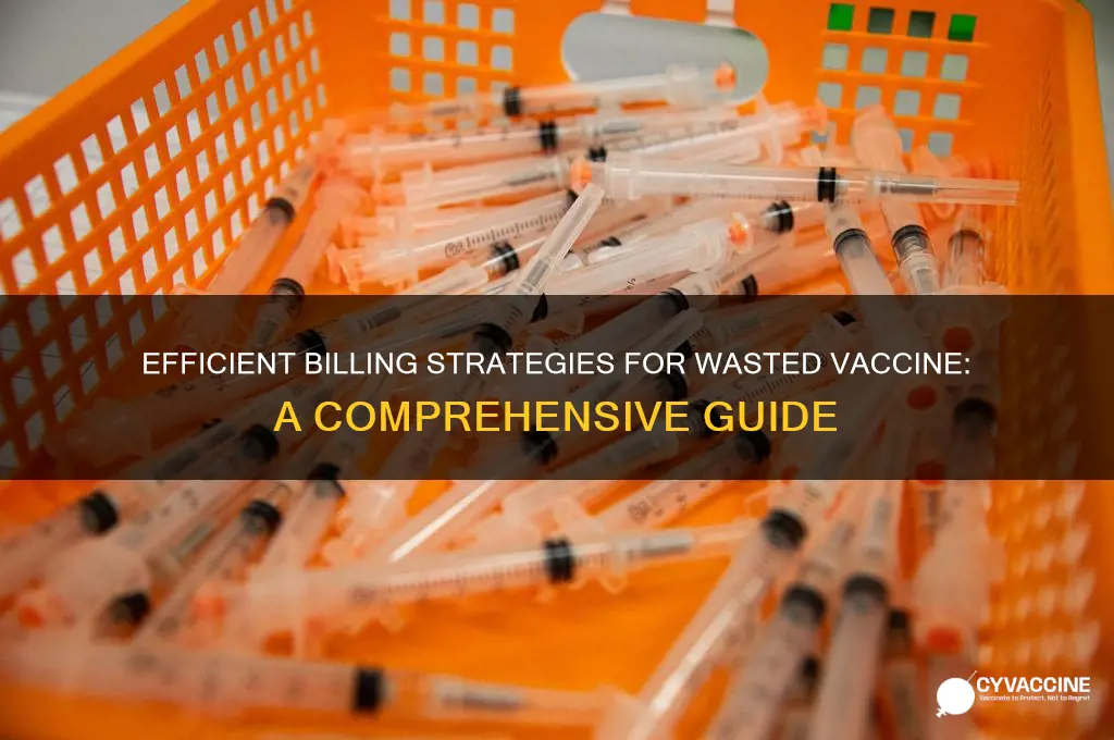 how to bill for wasted vaccine