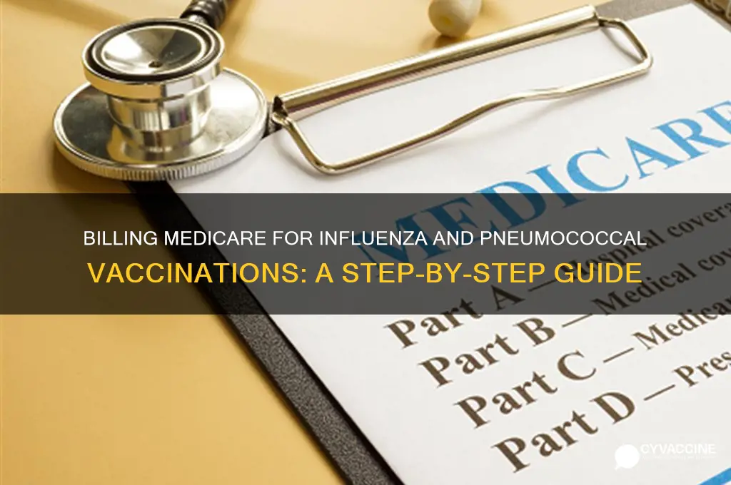 how to bill medicare for influenza and pneumococcal vaccinations