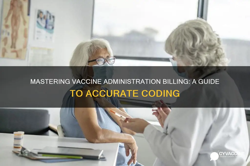 how to bill vaccine administration codes