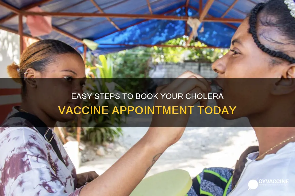 how to book a cholera vaccine