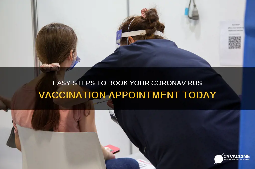 how to book a coronavirus vaccination
