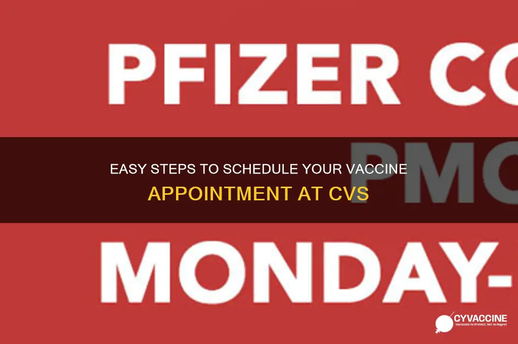 how to book a vaccine appointment at cvs
