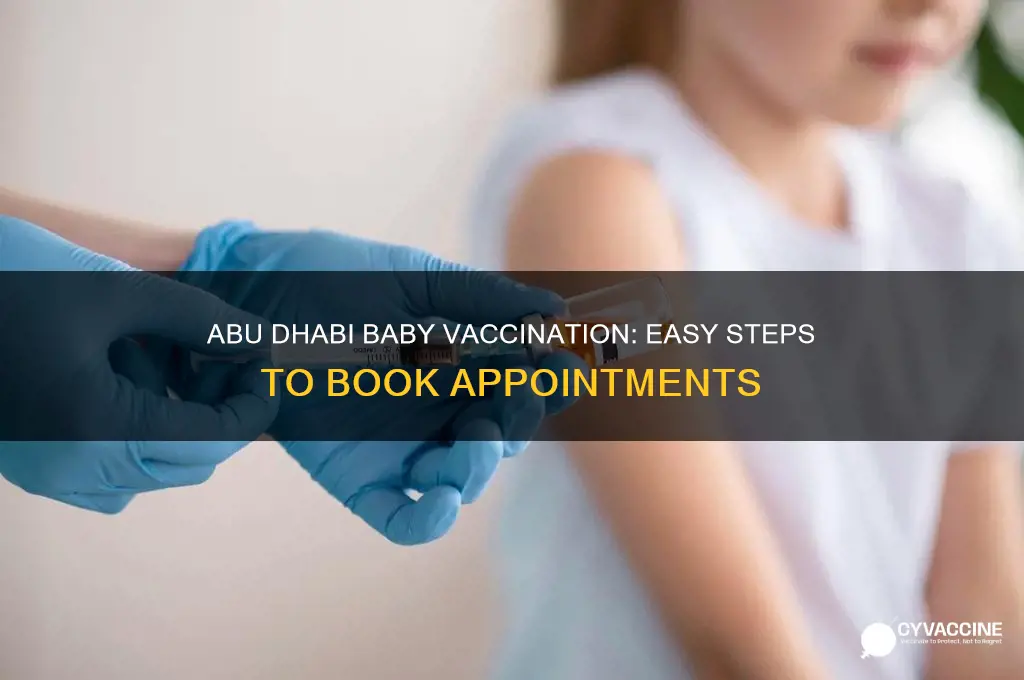 how to book appointment for baby vaccination in abu dhabi