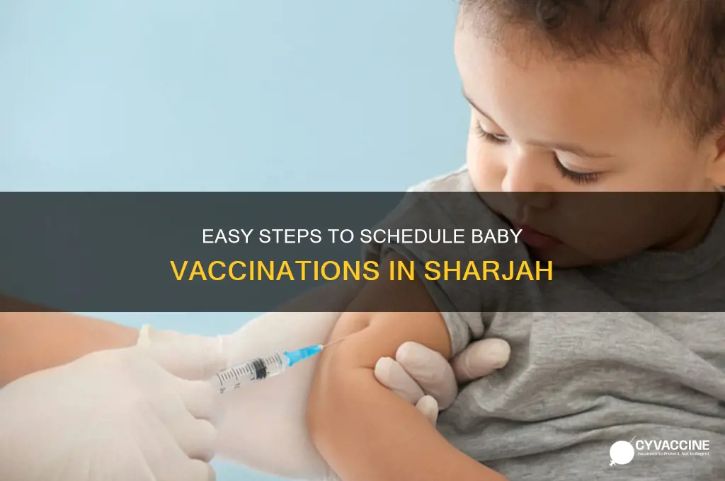 how to book appointment for baby vaccination in sharjah