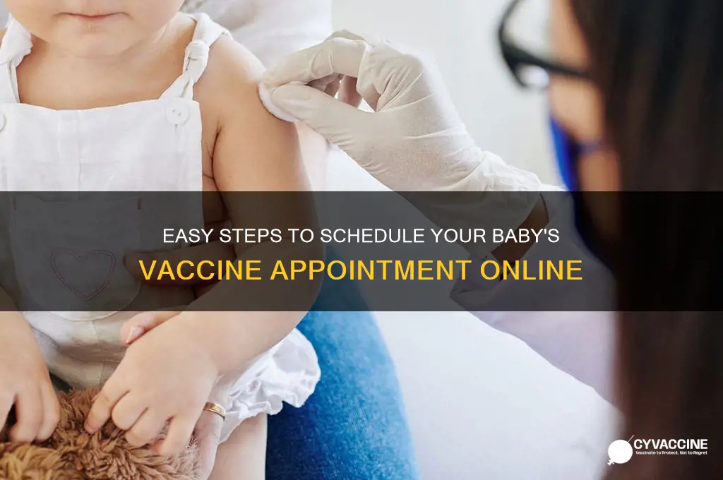 how to book baby vaccine appointment