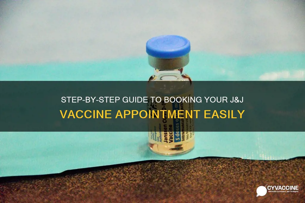 how to book j&j vaccine