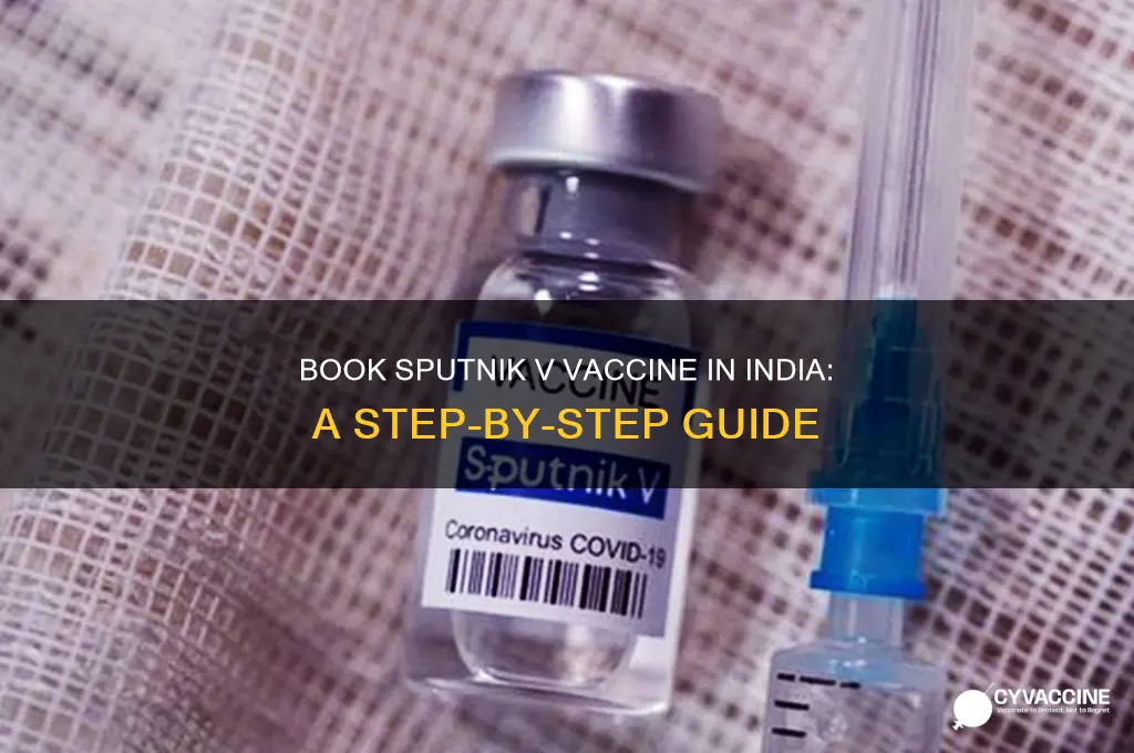 how to book sputnik v vaccine in india