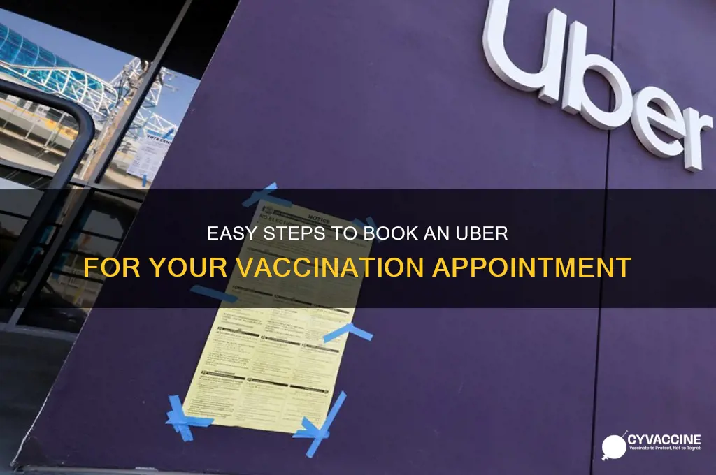 how to book uber for vaccination