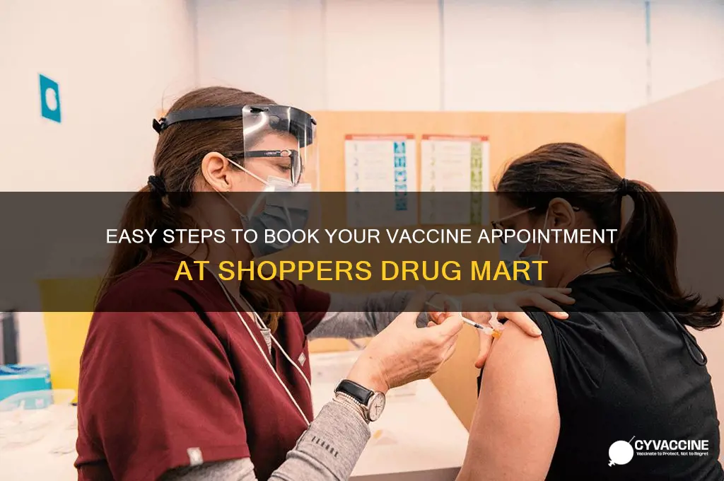 how to book vaccine appointment at shoppers drug mart