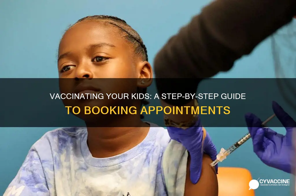 how to book vaccine for kids
