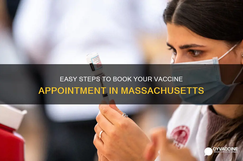 how to book vaccine in massachusetts