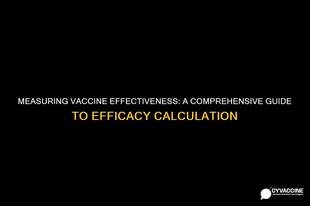 how to calculate the efficacy of a vaccine