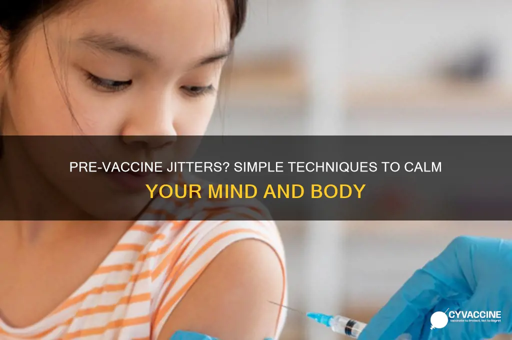 how to calm down before vaccine