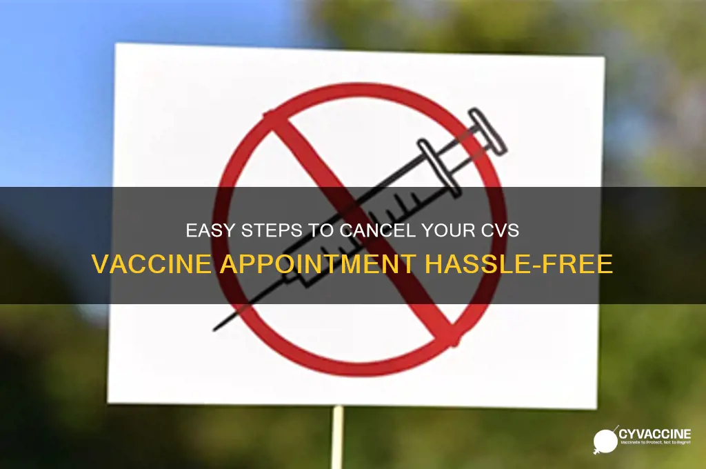 how to cancel a vaccine appointment at cvs