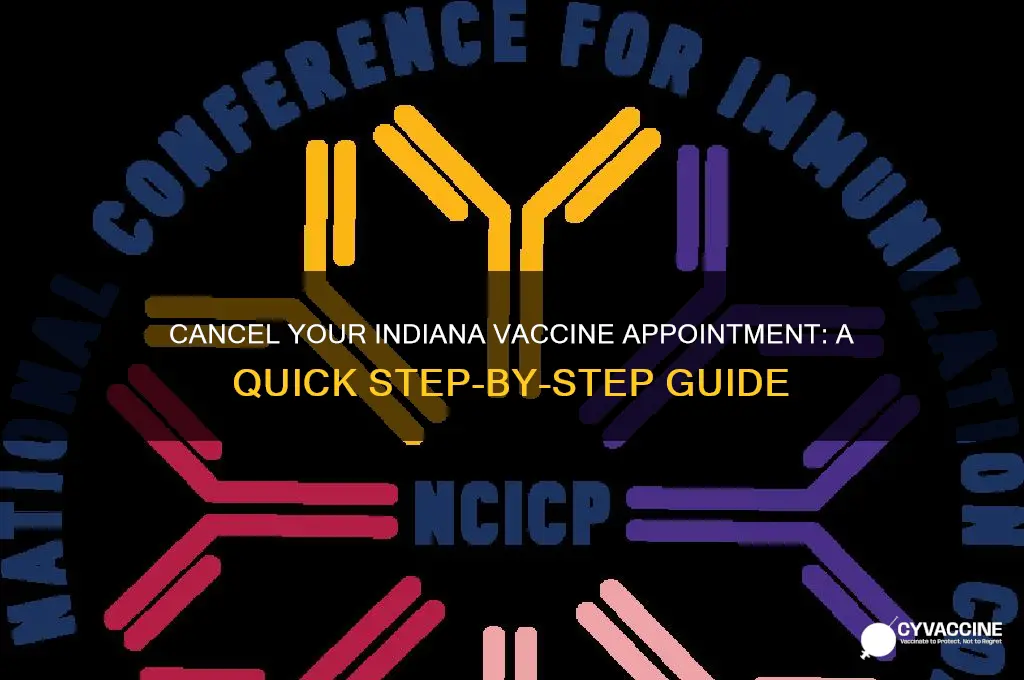 how to cancel a vaccine appointment in indiana