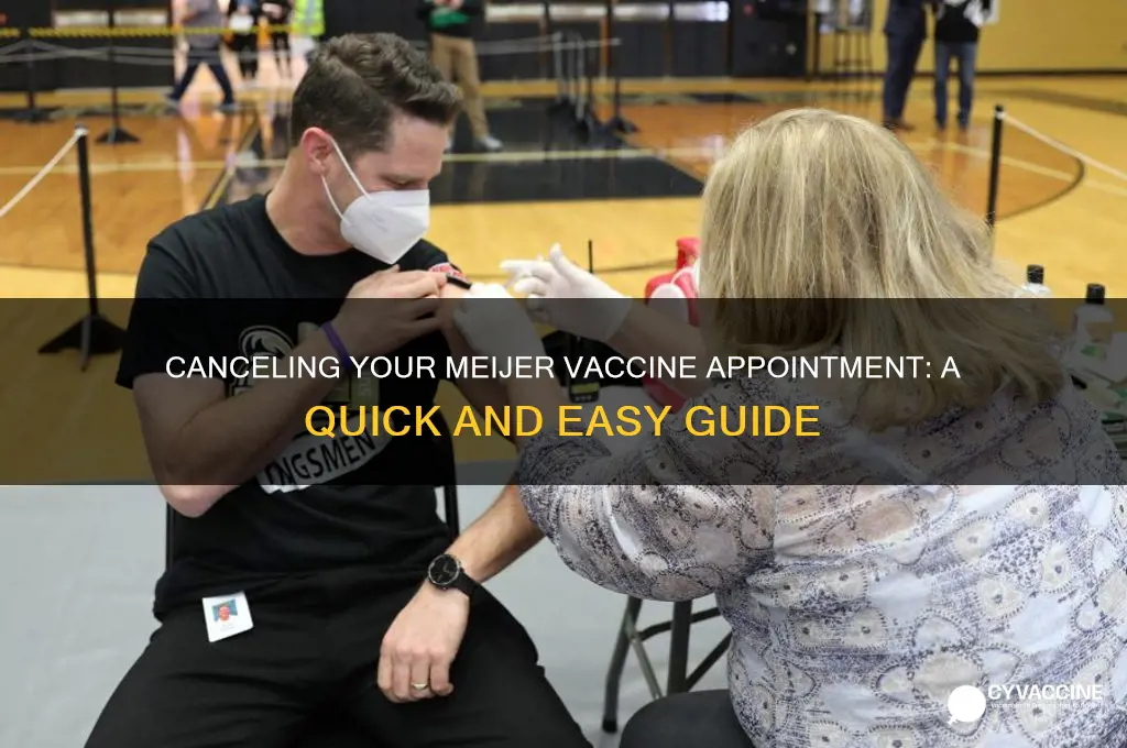 how to cancel meijer vaccine appointment