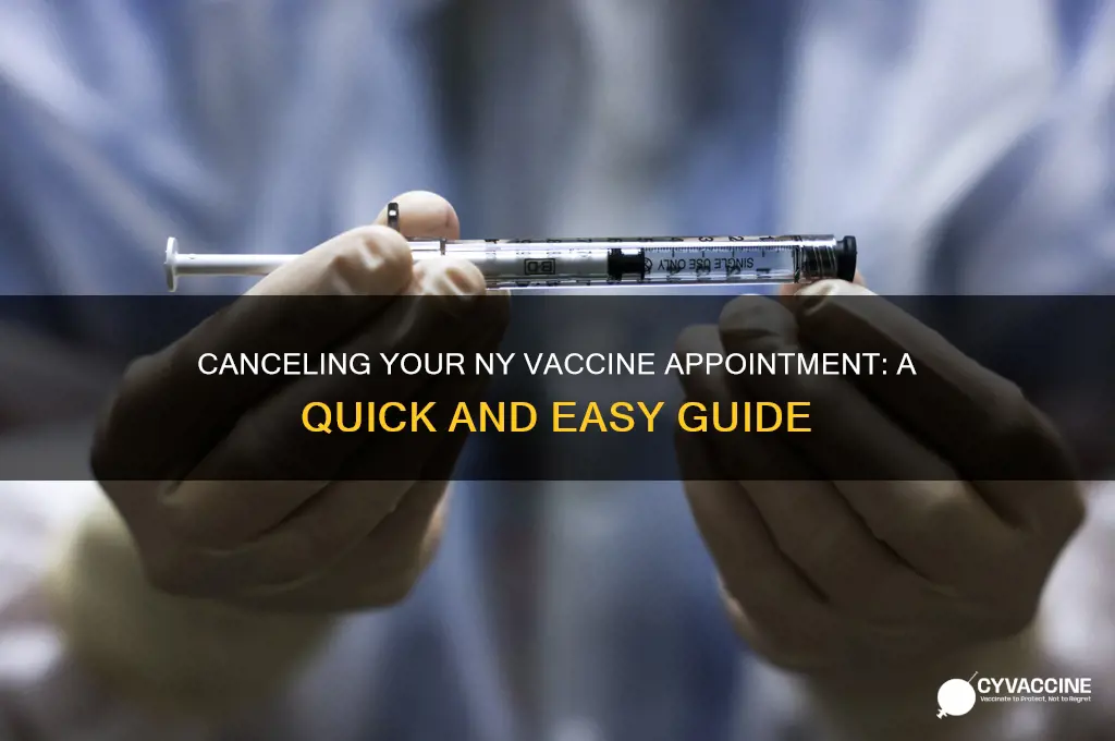 how to cancel ny vaccine appointment