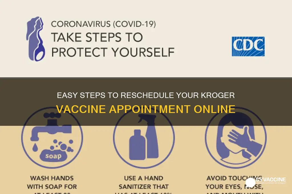 how to change kroger vaccine appointment