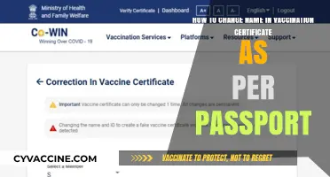 Update Vaccination Certificate Name to Match Passport: A Step-by-Step Guide