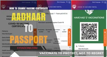 Update Vaccine Certificate: Switch Aadhaar to Passport Easily