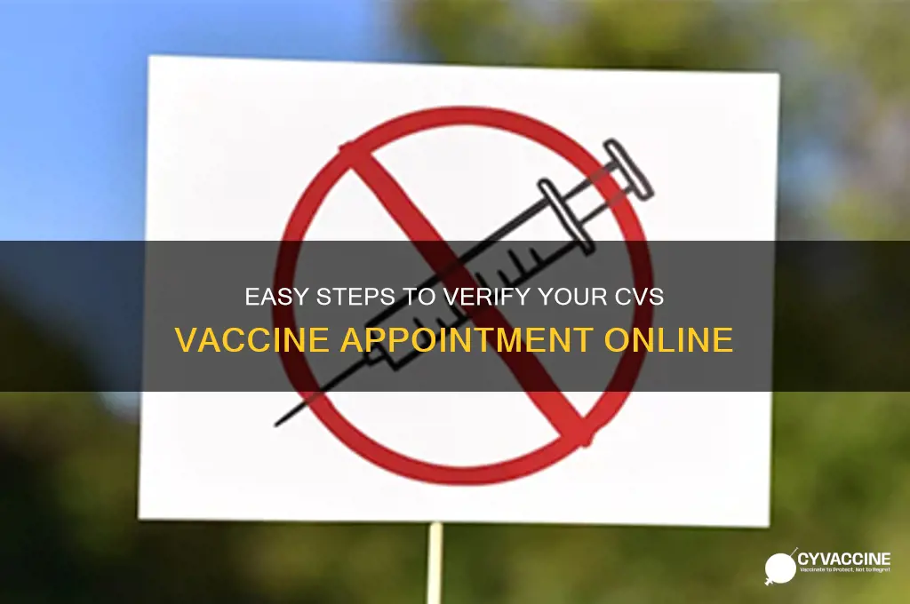 how to check cvs vaccine appointment
