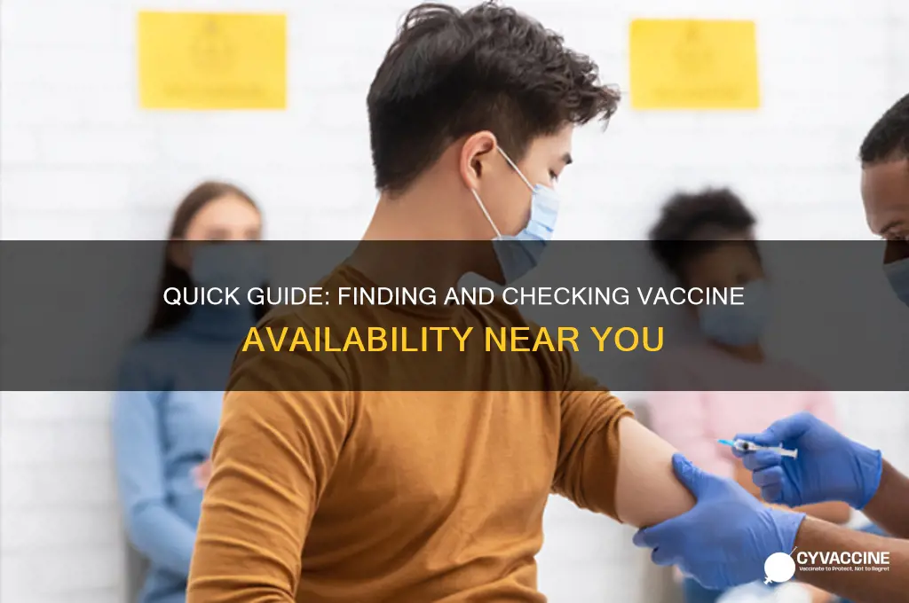 how to check for vaccine availability