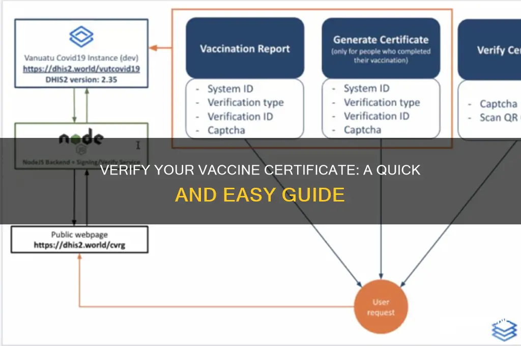 how to check for vaccine certificate