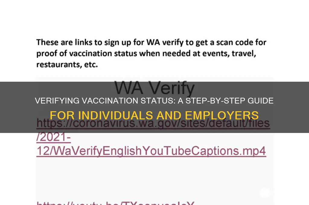 how to check if a person is vaccinated