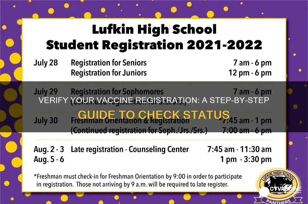 how to check if my vaccine is registered