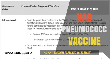 How to Verify Patient's Pneumococcal Vaccination Status: A Quick Guide
