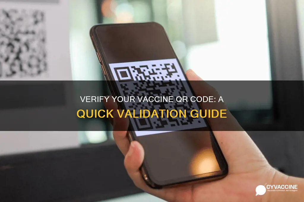 how to check if vaccine qr code is valid